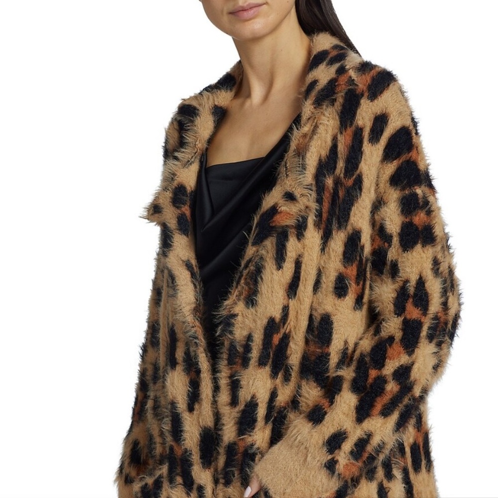 Simon Miller Maud Cheetah-Print Faux Fur Coat - Picture 6 of 9